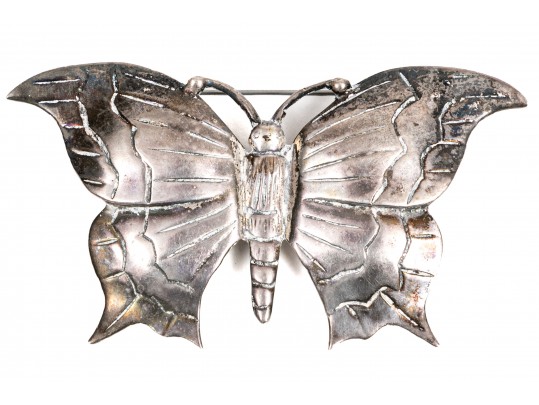 Wonderful Sterling Butterfly Brooch