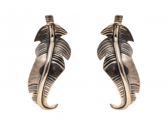 Lot Of Assorted Sterling Silver Bird And Feather Motif Jewelry