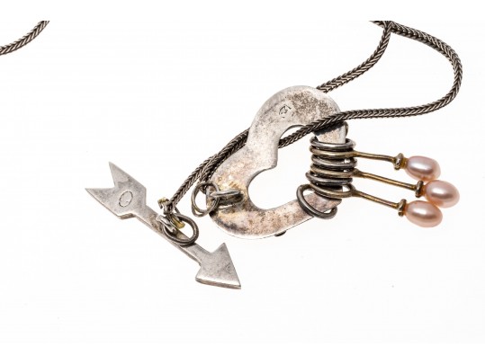 Lot Of Assorted Sterling Silver Cultured Freshwater Pearl Accented Jewelry Pieces