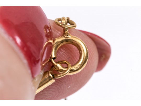 Elegant 14K Drop Style Pendant Necklace