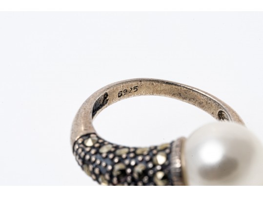 Lot Of Assorted Sterling Silver, Cultured Freshwater Pearl And Faux Pearl Jewelry Pieces