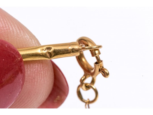 Elegant 14K Drop Style Pendant Necklace