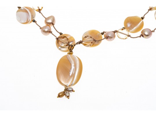 Group Of Fashion Jewelry, Necklaces And Brooches