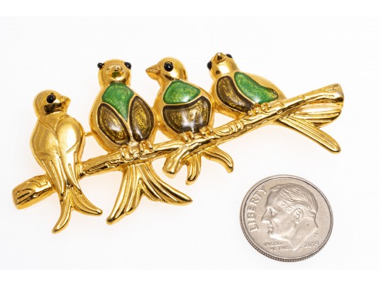 Fabulous Assorted Lot Of Costume Jewelry Brooches, Including Monet And Michael Golan