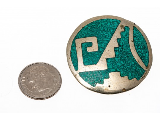 Lot Of Assorted Sterling And Silver Plate Southwestern Motif Jewelry Pieces