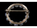 Classic 14K And Cultured Pearl Circular Brooch