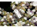 Sterling Cultured Pearl, Amethyst, Citrine And Peridot Necklace And Bracelet