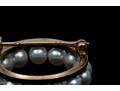 Classic 14K And Cultured Pearl Circular Brooch