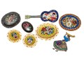 Colorful Lot Of Assorted Micro Mosaic, Enamel And Floral Costume Jewelry