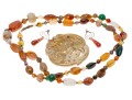 Lot Of Three Stone Jewelry Pieces Including And Opera Length Agate Necklace