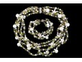 Sterling Cultured Pearl, Amethyst, Citrine And Peridot Necklace And Bracelet