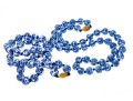Pair Of Vintage Chinese Porcelain Blue And White Bead Matinee Length Necklaces