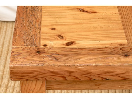 Handsome Pine Single Drawer Desk / Table