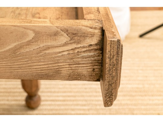 Handsome Pine Single Drawer Desk / Table