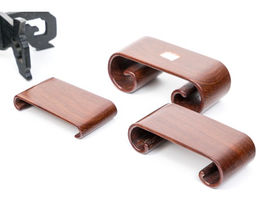 Collection Of Vintage Chinese Carved Wood Stands