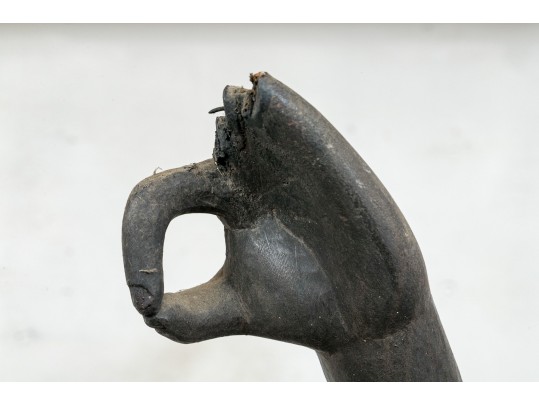 Tall African Carved Wood Female Nude Figure 