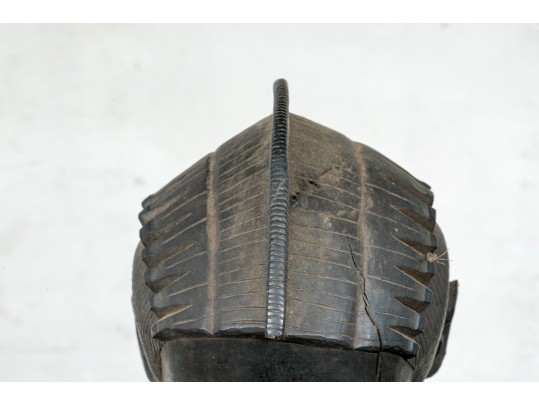 Tall African Carved Wood Female Nude Figure 