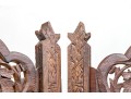 Fine Asian Carved Wood Four Panel Screen 