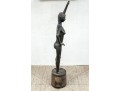 Tall African Carved Wood Female Nude Figure 