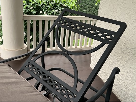 Brown Jordan Patinated Aluminum Chaise Lounge With Cushions