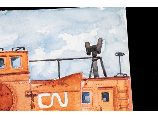 William L. Drake (1929-2019), Unfamed Watercolor On Paper