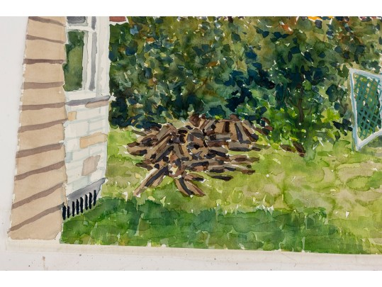 William L. Drake (1929-2019), Watercolor On Paper Landscape, Unframed