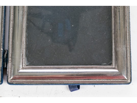 Group Of 6 Sterling And Silver Plate Photo Frames - Various Styles