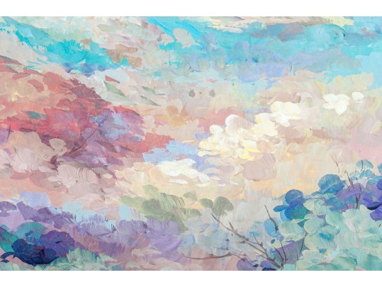 Alix Stefan (Am. 20th C.) Signed Color Print, Golden Field