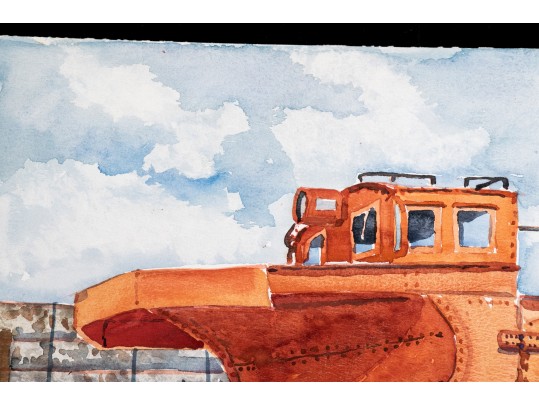 William L. Drake (1929-2019), Unfamed Watercolor On Paper