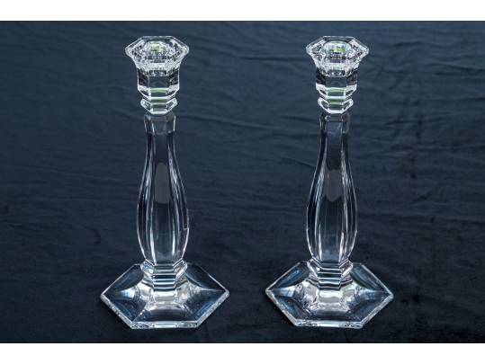 Tiffany & Co. Crystal Candlesticks