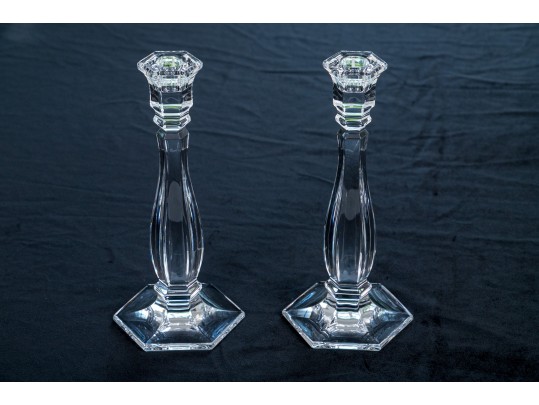 Tiffany & Co. Crystal Candlesticks