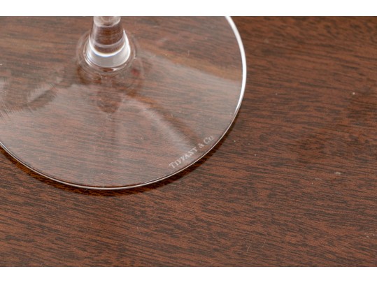 Set Of Four Tiffany & Co. Champagne Flutes