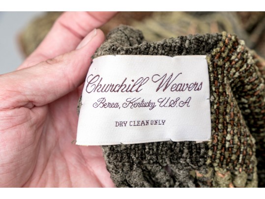 Group Of Dransfield & Ross New York Pillows & Churchill Weavers Chenille Throw