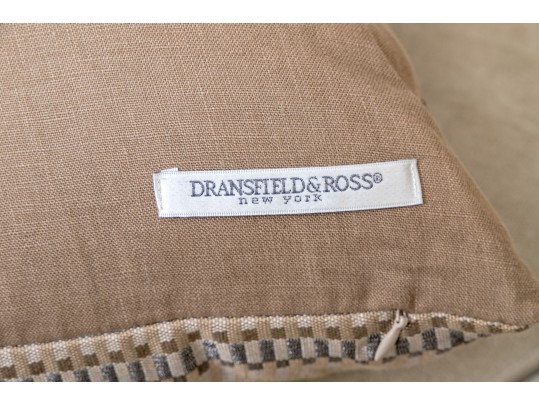 Group Of Dransfield & Ross New York Pillows & Churchill Weavers Chenille Throw