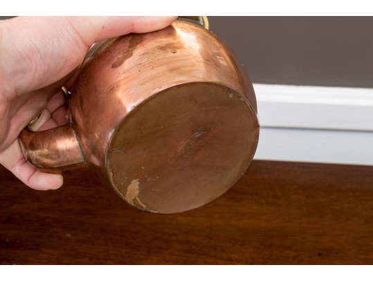 Collection Of Three Vintage Copper Kettles