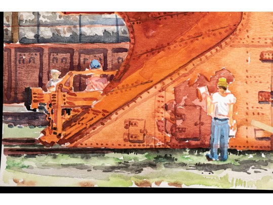 William L. Drake (1929-2019), Unfamed Watercolor On Paper