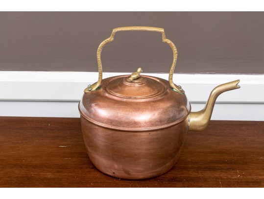 Collection Of Three Vintage Copper Kettles