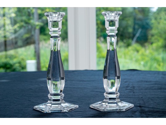 Tiffany & Co. Crystal Candlesticks