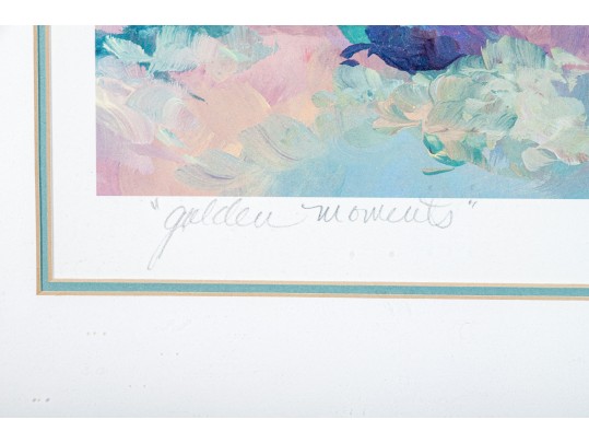 Alix Stefan (Am. 20th C.) Signed Color Print, Golden Field