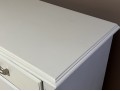 Knob Creek White Paint Decorated Long Dresser