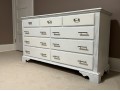 Knob Creek White Paint Decorated Long Dresser