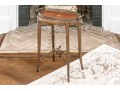 Vintage Oval Mahogany Tray Top Accent Table