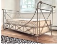 French Maison Jansen Style Polished Stainless Steel Day Bed 