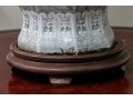 High Relief Chinese Ginger Jar Mounted As A Lamp