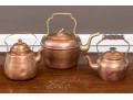 Collection Of Three Vintage Copper Kettles