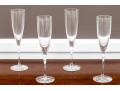 Set Of Four Tiffany & Co. Champagne Flutes
