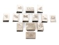 Lot Of Twelve Engraved 900 Silver Matchbook Covers