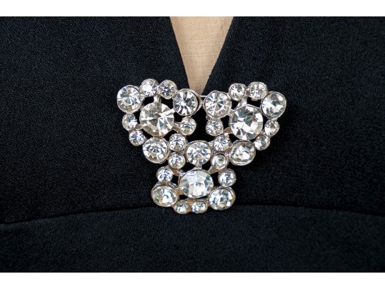 Miss O By Oscar De La Renta Striking Ivory And Black Long Dress, Size 10