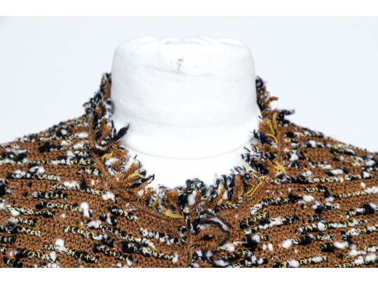 Missoni Brown, Black And White Tweed Style Jacket, Size 10