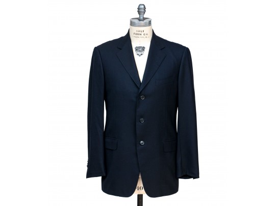 Ermengildo Zegna For Richards Blue Blazer